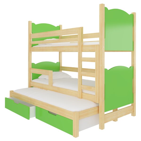 Poschodová detská posteľ 180x75 cm. Vlastná spoľahlivá doprava až k Vám domov. 1052135
