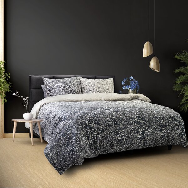 DreamHouse Bavlnené obliečky Velvet, Emma Anthracite 200x220, 60x70cm