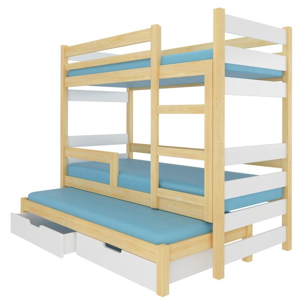 Poschodová detská posteľ 180x75 cm. Vlastná spoľahlivá doprava až k Vám domov. 1052303
