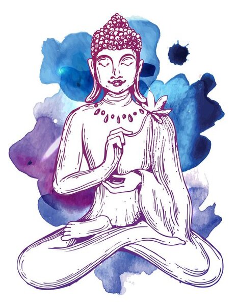 Obraz ilustrácia Budhu
