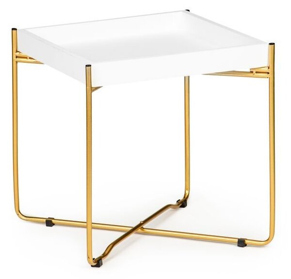 Konferenčný stolík so zlatými nohami v elegantnom prevedení