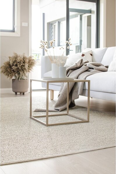 Krémový vnútorný a vonkajší behúň 60x250 cm Mono Linen Vanilla – Pappelina
