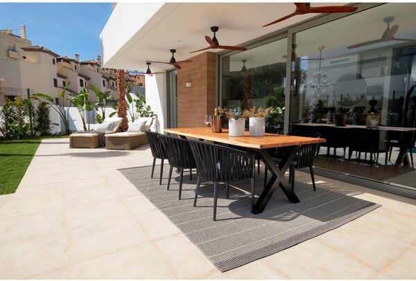 Sivý vnútorný a vonkajší koberec 60x125 cm Belle Concrete – Pappelina