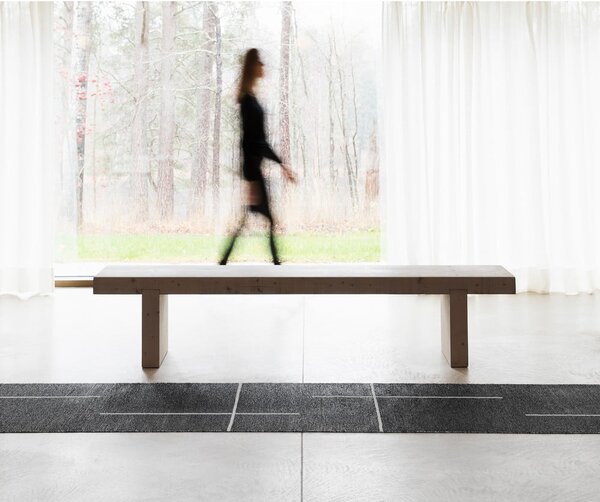 Čierny vnútorný a vonkajší koberec 70x90 cm Fred Black – Pappelina