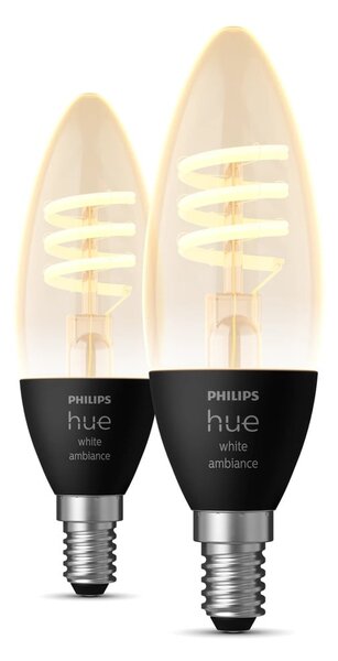 Filamentové žiarovky v súprave 2 ks E14, 5 W White ambiance – Philips Hue