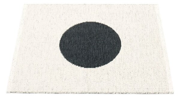 Čierno-biely vnútorný a vonkajší koberec 70x90 cm Vera Black – Pappelina