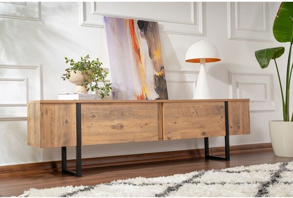 TV stolík v dekore borovice v prírodnej farbe 180x50x29,5 cm Serenity – Kalune Design