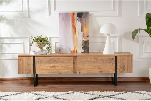 TV stolík v dekore borovice v prírodnej farbe 180x50x29,5 cm Serenity – Kalune Design
