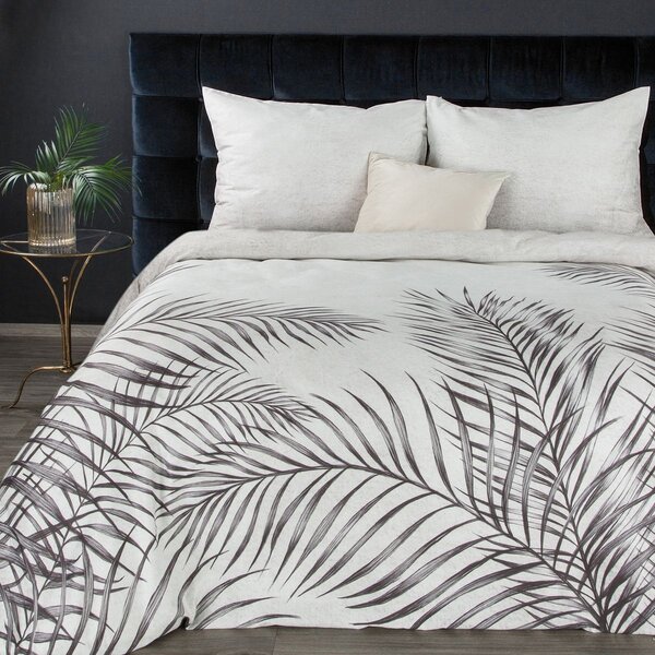 Luxusné sivo strieborné posteľné obliečky bavlnený satén Sivá