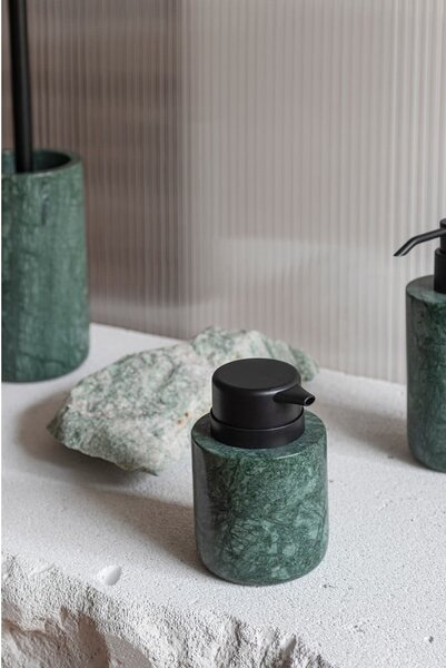 Tmavozelený mramorový dávkovač mydla 200 ml Marble – Mette Ditmer Denmark