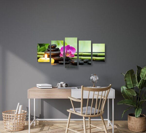5-dielny obraz Feng Shui zátišie