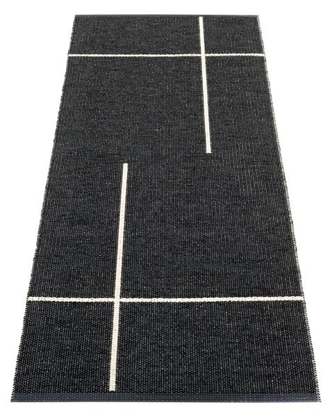 Čierny vnútorný a vonkajší behúň 70x180 cm Fred Black – Pappelina