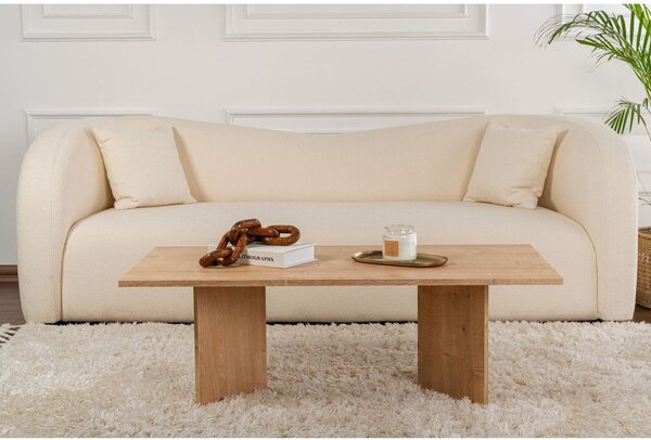 Konferenčný stolík v dekore duba v prírodnej farbe 60x119 cm Sabin – Kalune Design