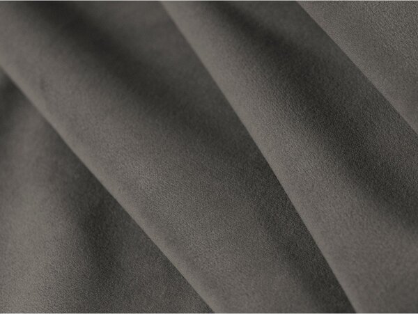 Tmavosivá čalúnená dvojlôžková posteľ s úložným priestorom s roštom 180x200 cm Solange – Micadoni