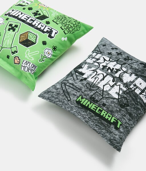 Sinsay - Obliečky na vankúš 2 balenie Minecraft - zelená