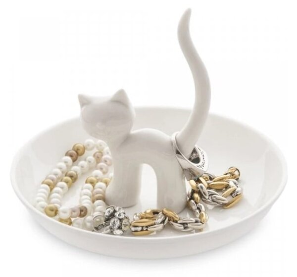 Porcelánový tanierik na šperky Cat – Balvi