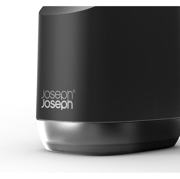 Čierny plastový dávkovač mydla 350 ml Slim – Joseph Joseph
