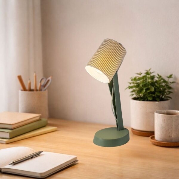 Rabalux 74087 - Stolná lampa SOLVET 1xE14/11W/230V zelená