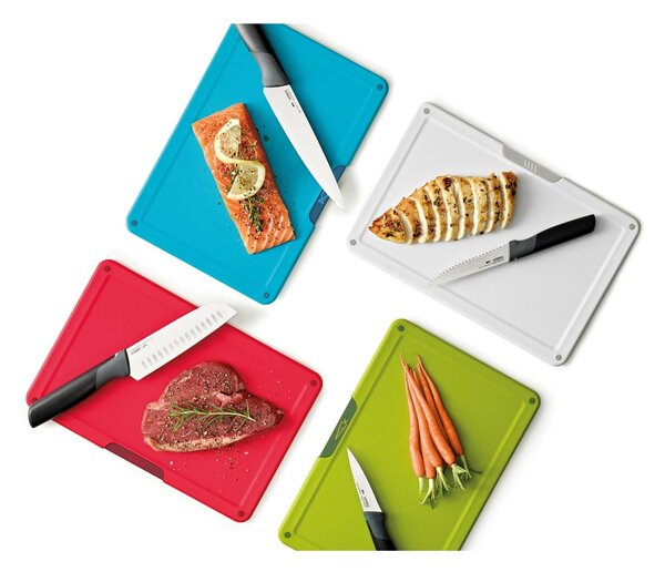 Súprava dosiek a nožov so stojanom 10x32 cm Folio Icon Plus – Joseph Joseph