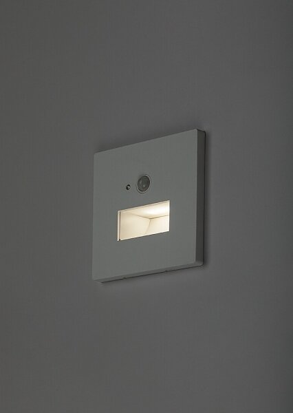 Rabalux 77198-LED Schodové svietidlo s pohybovým a súmrakovým senzorom LUNCA 1W/230V 3000/4500/6500K biele