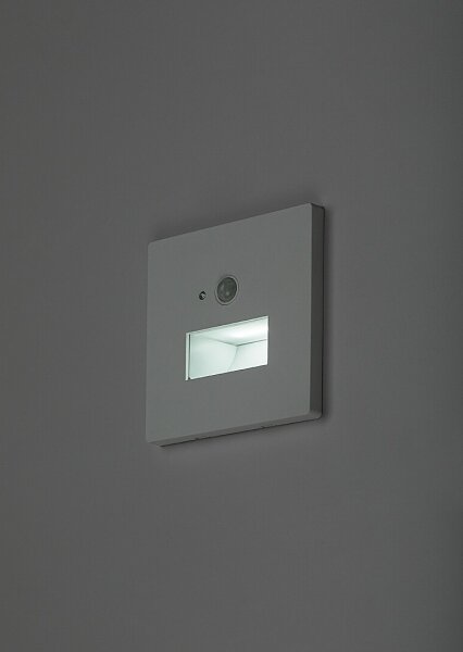 Rabalux 77198-LED Schodové svietidlo s pohybovým a súmrakovým senzorom LUNCA 1W/230V 3000/4500/6500K biele