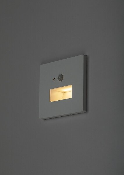 Rabalux 77198-LED Schodové svietidlo s pohybovým a súmrakovým senzorom LUNCA 1W/230V 3000/4500/6500K biele