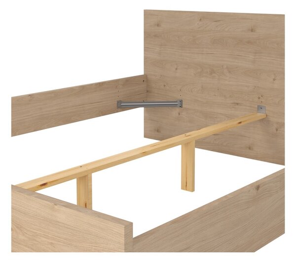 Dvojlôžková posteľ v dekore duba v prírodnej farbe 160x200 cm Naia – Tvilum