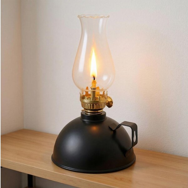 Brilagi - Petrolejová lampa MERLIN čierna