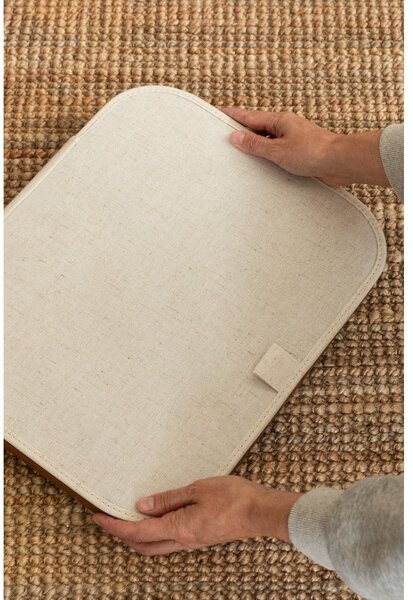 Krémový látkový kôš na bielizeň Bamboo/Linen – Bigso