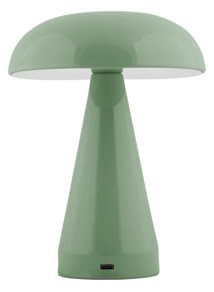 Zelená LED stmievateľná stolová lampa s kovovým tienidlom (výška 20,5 cm) Rachel – Leitmotiv