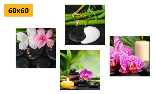 Set obrazov Feng Shui zátišie