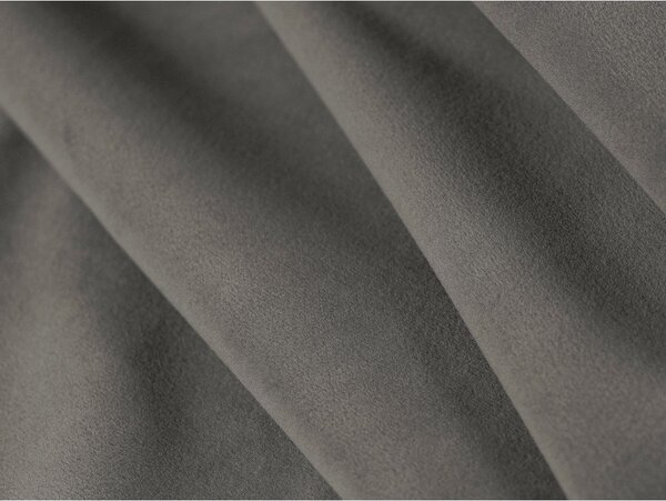 Sivá čalúnená dvojlôžková posteľ s úložným priestorom s roštom 140x200 cm Eric – Micadoni