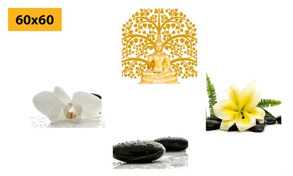 Set obrazov jemné zátišie Feng Shui