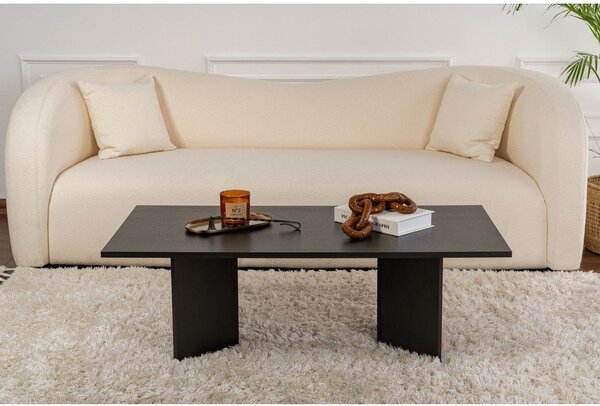 Čierny matný konferenčný stolík 60x119 cm Sabin – Kalune Design
