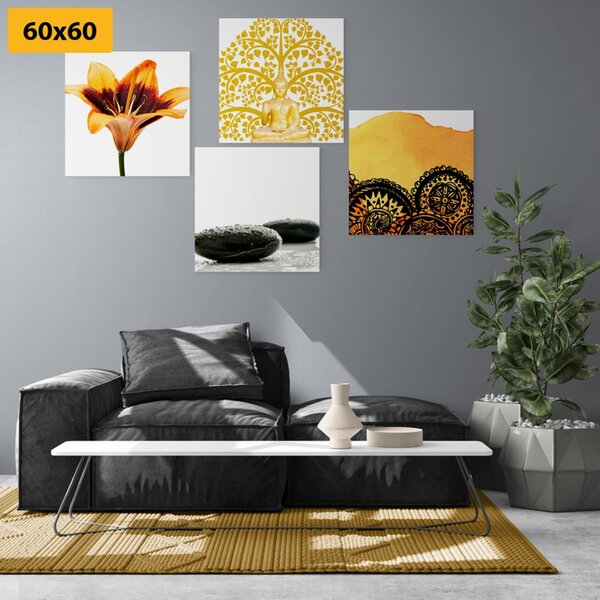 Set obrazov Feng Shui kombinácia