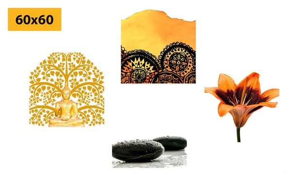 Set obrazov Feng Shui kombinácia