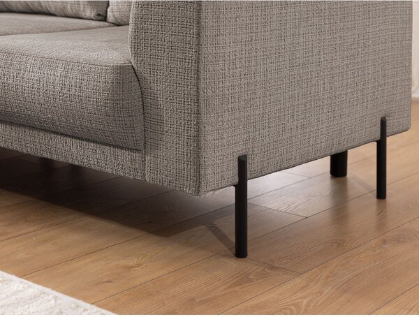 Taupe ženilková rohová pohovka (ľavý roh/do L) Mauris – Ropez