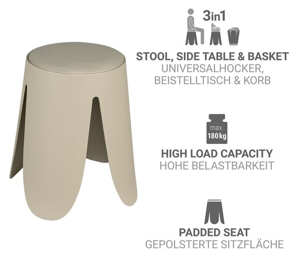 Béžová plastová stohovateľná stolička Comiso – Wenko