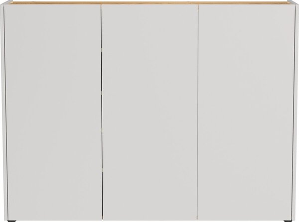 Krémová skrinka v dekore duba 138x105x25 cm Libbiano – Germania