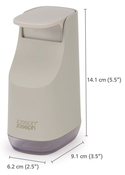 Béžový plastový dávkovač mydla 350 ml Slim – Joseph Joseph