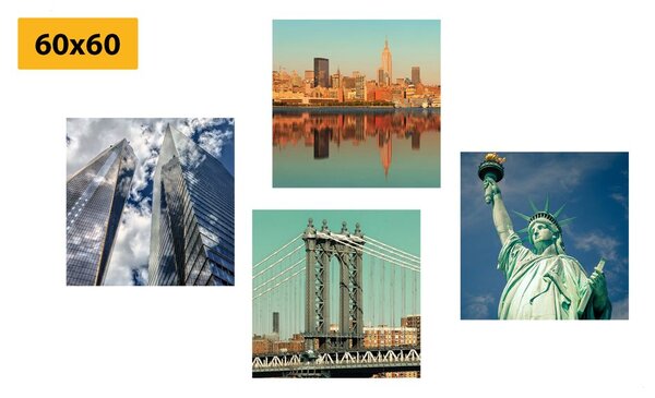 Set obrazov krásy mesta New York