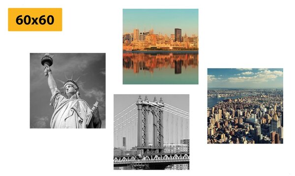 Set obrazov New York v zaujímavom prevedení