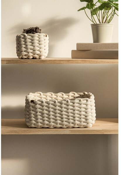 Látkový košík 20x15x11 cm Peach Skin S – Bigso