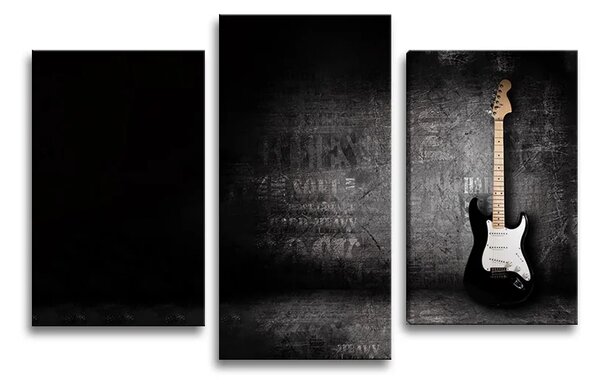 Sablio Obraz - 3-dílný Gitara - 75x50 cm