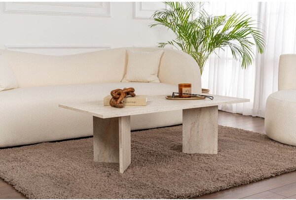 Béžový pololesklý konferenčný stolík 60x119 cm Sabin – Kalune Design