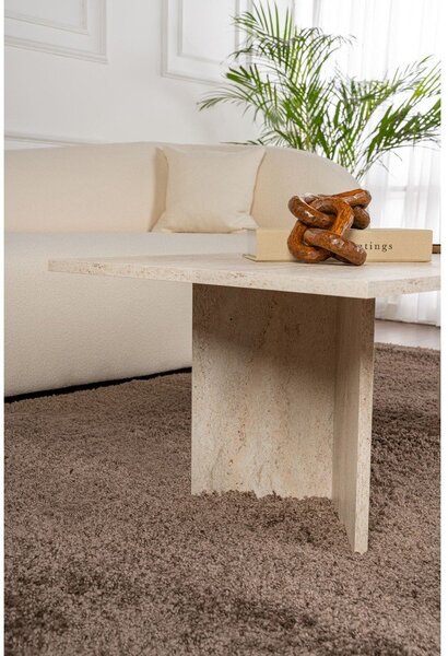 Béžový pololesklý konferenčný stolík 60x119 cm Sabin – Kalune Design