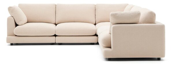 Béžová ženilková rohová pohovka Gala – Kave Home