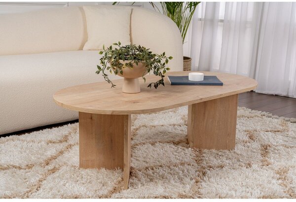 Konferenčný stolík v dekore duba v prírodnej farbe 60x119 cm Sable – Kalune Design
