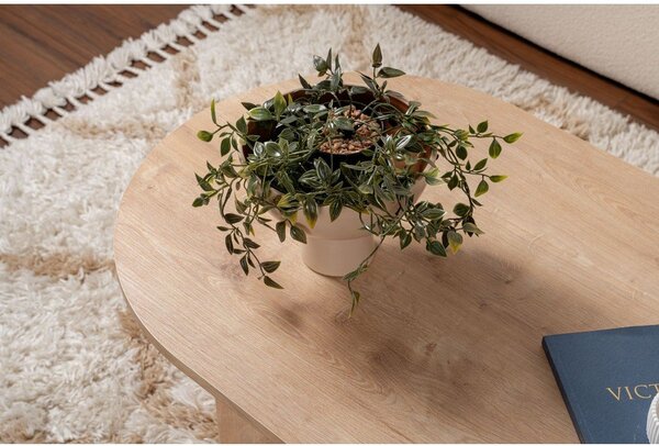 Konferenčný stolík v dekore duba v prírodnej farbe 60x119 cm Sable – Kalune Design