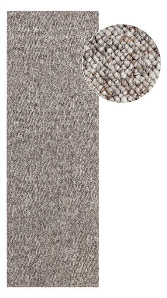Sivý prateľný behúň 80x240 cm Rocco Taupe – Elle Decoration